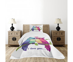 Branch with Heart Bedspread Set