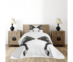 Abstract Horse Bedspread Set