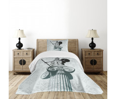 Greek Athena Baroque Damask Bedspread Set