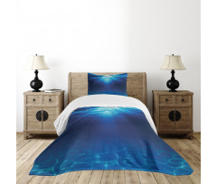 Sandy Seabed Sea Scene Bedspread Set