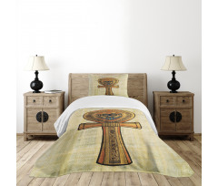 Antique Culture Sign Bedspread Set