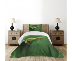 Exotic Wild Macro Leaf Bedspread Set