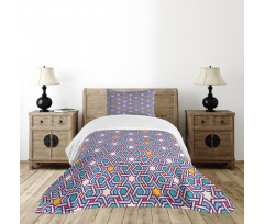 Geometric Stars Lines Bedspread Set