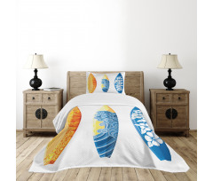 Surf Fun Water Sports Bedspread Set