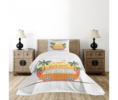 Retro Palms Free 60s Bedspread Set