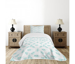 Swirling Branch Lines Bedspread Set