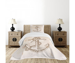 Navy Rope Summer Holiday Bedspread Set