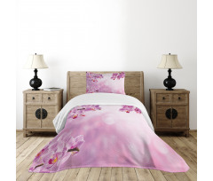 Orchid Spring Petals Spa Bedspread Set