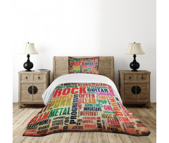 Music Rock 'n' Roll Poster Bedspread Set