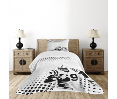 Character Running Passing Bedspread Set