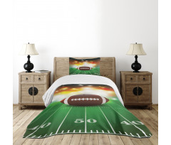 Grass Turf Field Team Bedspread Set