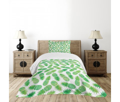 Exotic Pineapple Pattern Bedspread Set