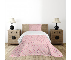 Romantic Polka Dots Bedspread Set