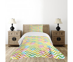 Colorful Geometrical Bedspread Set