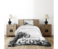 Motocross Racer Bedspread Set