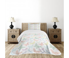 Butterfly Dragonfly Bedspread Set