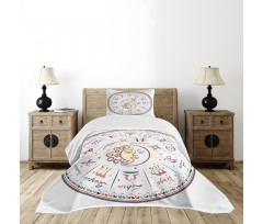 Astrological Horoscope Bedspread Set