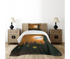 Scary Cemetery Bedspread Set