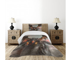 Dragon Monster Bedspread Set