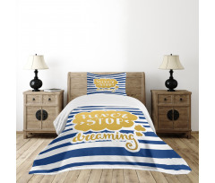 Maritime Vintage Navy Bedspread Set