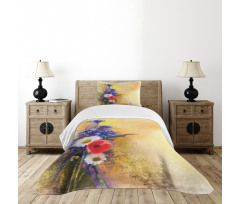 Poppy Chamomile Spring Bedspread Set