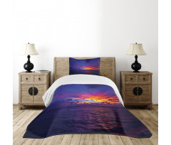 Dream Sunset Magenta Bedspread Set