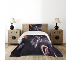 Planets Galaxies Bedspread Set