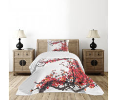 Blossom Cherry Sakura Bedspread Set