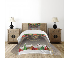 Vintage Wood Design Bedspread Set