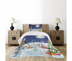 Winter Landscape Bedspread Set