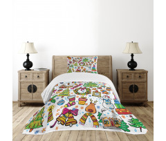 New Year Candies Bedspread Set