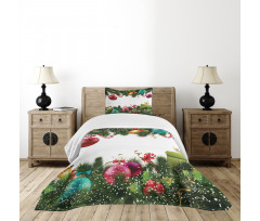 New Year Celebration Bedspread Set