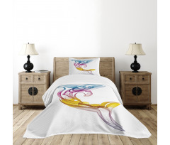 Aquatic Dolphin Bedspread Set