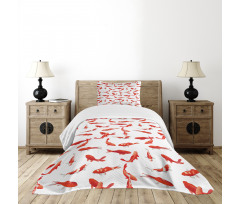 Koi Shoal Marine Bedspread Set