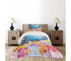 Fish Coral Reefs Bedspread Set