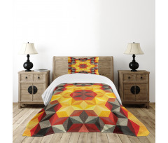 Geometric Fractal Art Bedspread Set