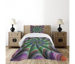 Flower Floral Forms Bedspread Set