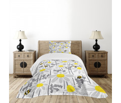 Daisy Leaf Spring Time Bedspread Set