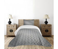 Diamond Plate Effects Bedspread Set