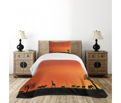 Safari Sunset with Gull Bedspread Set