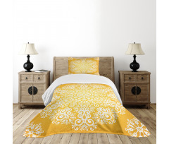 Floral Snowflakes Bedspread Set