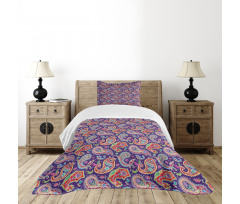 Retro Hippie Motives Bedspread Set