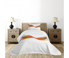 Pixel Details Rainbow Bedspread Set