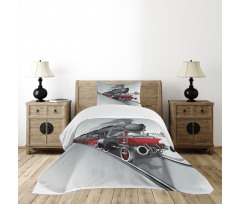 Railway Train Art Bedspread Set