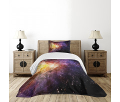 Outer Space Nebula View Bedspread Set