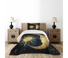 Moon and Sun Bedspread Set