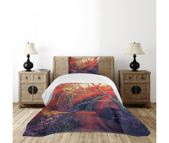 Autumn Fall Scenery Bedspread Set