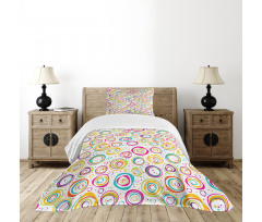 Kids Spiral and Dots Bedspread Set