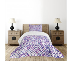 Purple Retro Bedspread Set