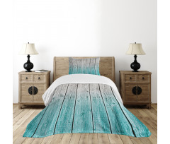 Digital Wood Panels Bedspread Set